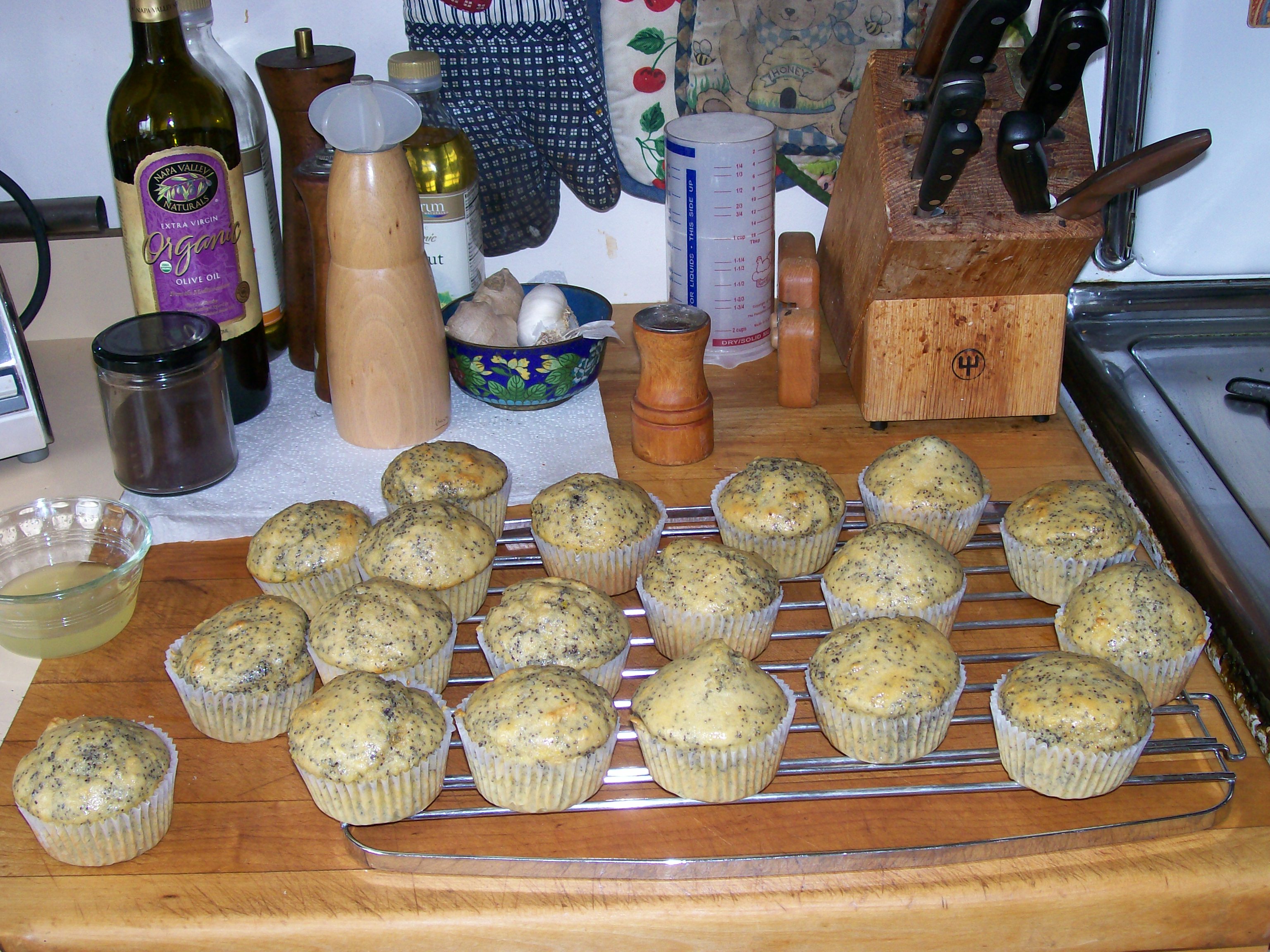Lemon Ginger Poppyseed Muffins